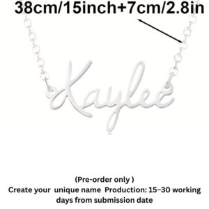 Kaylee Font Name Necklace (Pre - Order Only)
