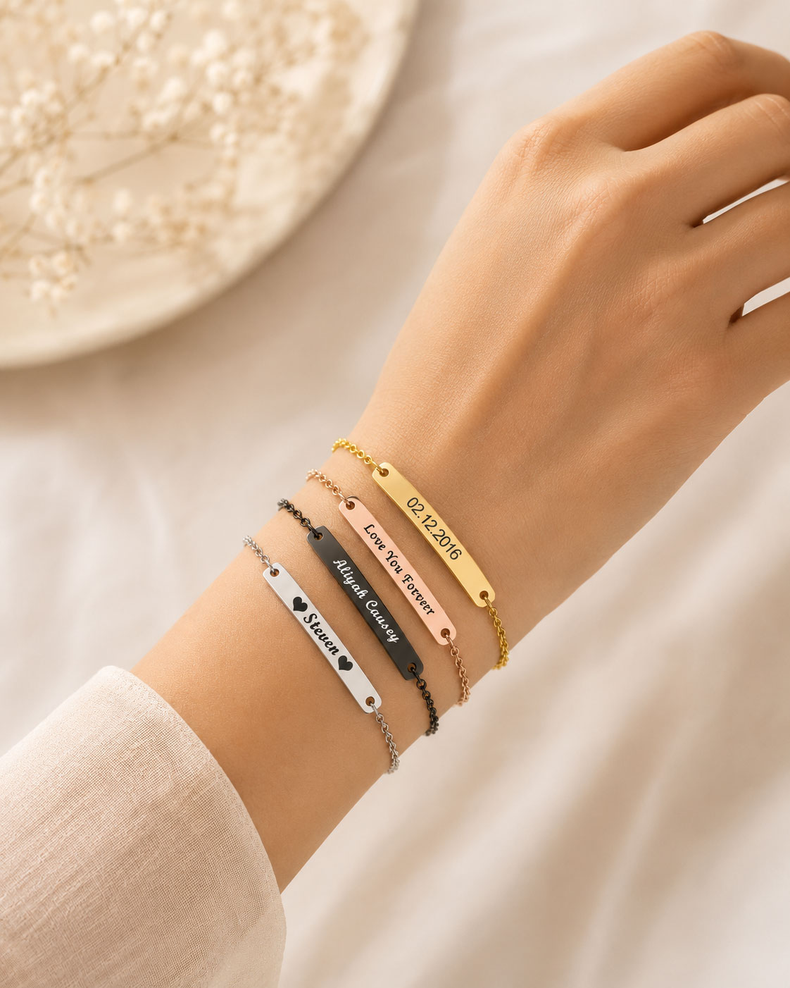 PERSONALIZED LASER ENGRAVED JEWELRY